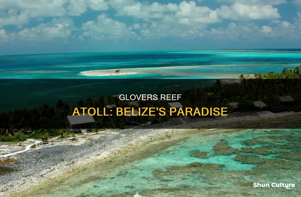 where is glovers atoll belize map