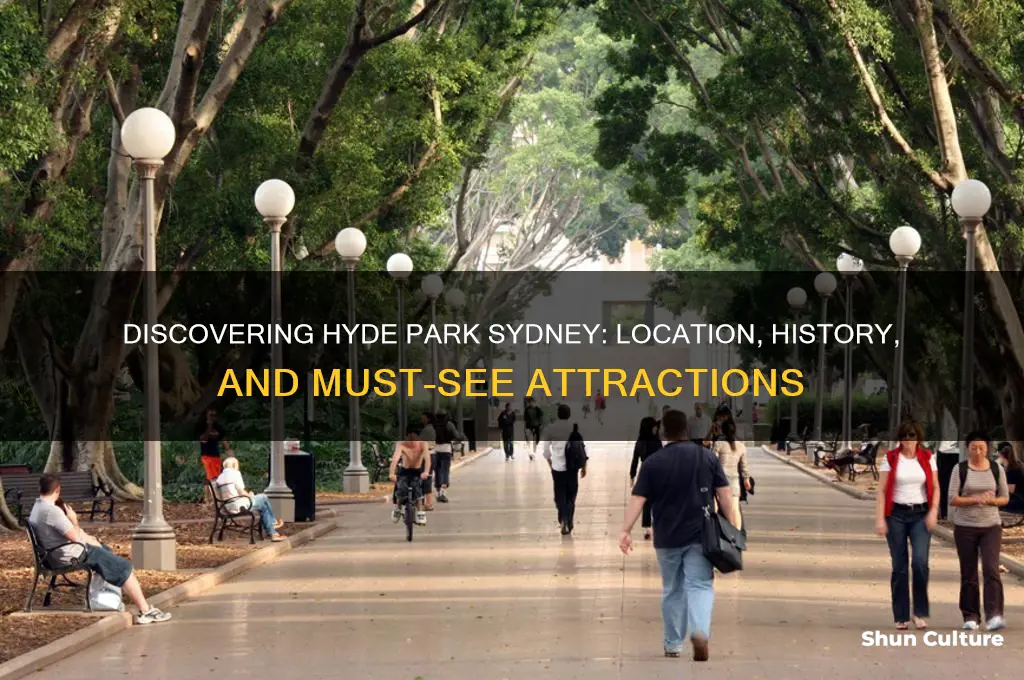 where is hyde park sydney australia