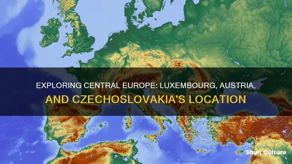 where is luxembourg austria and czechoslovakia