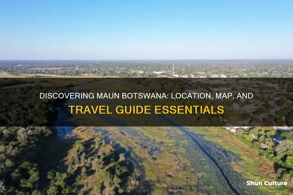 where is maun botswana located