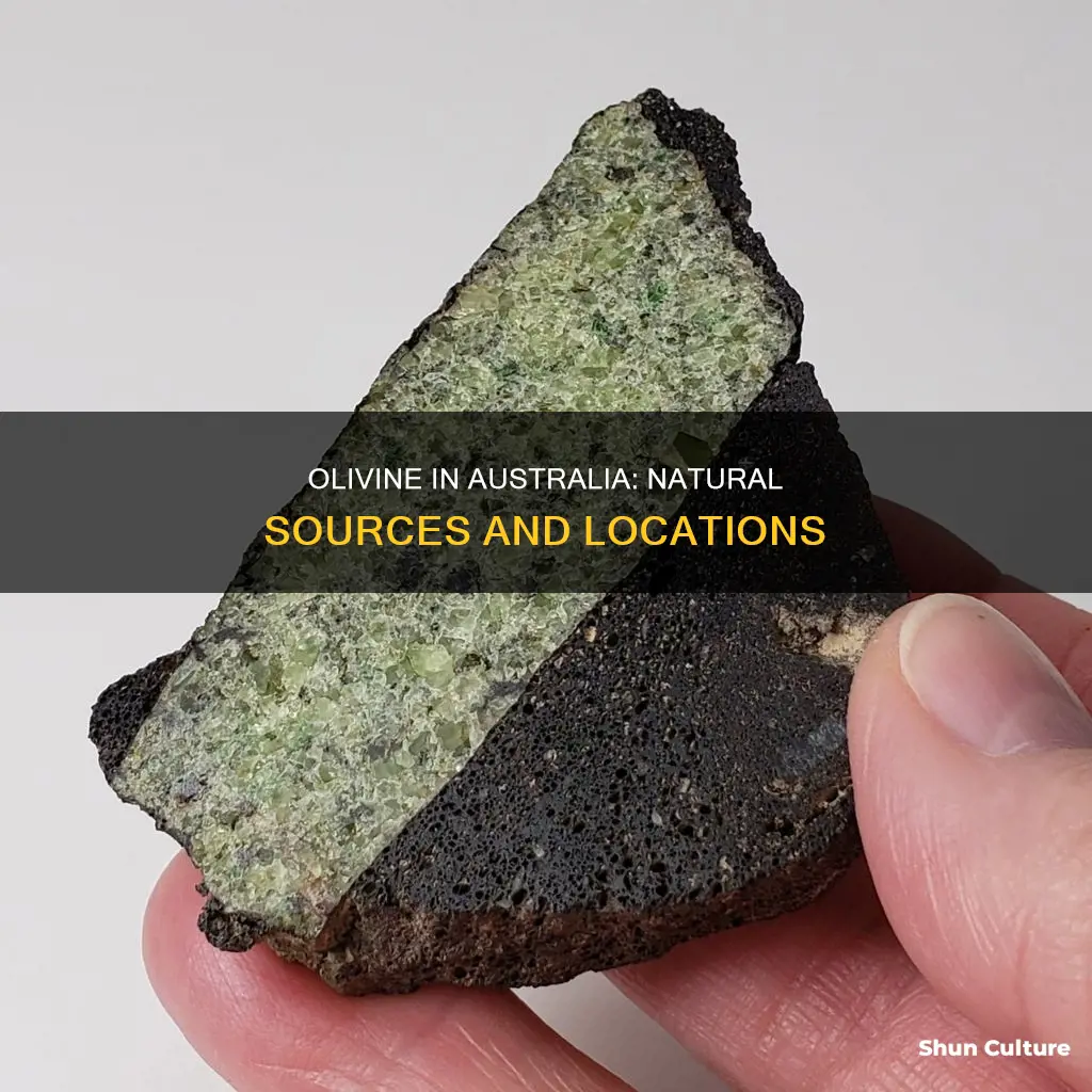 where is olivine found in australia