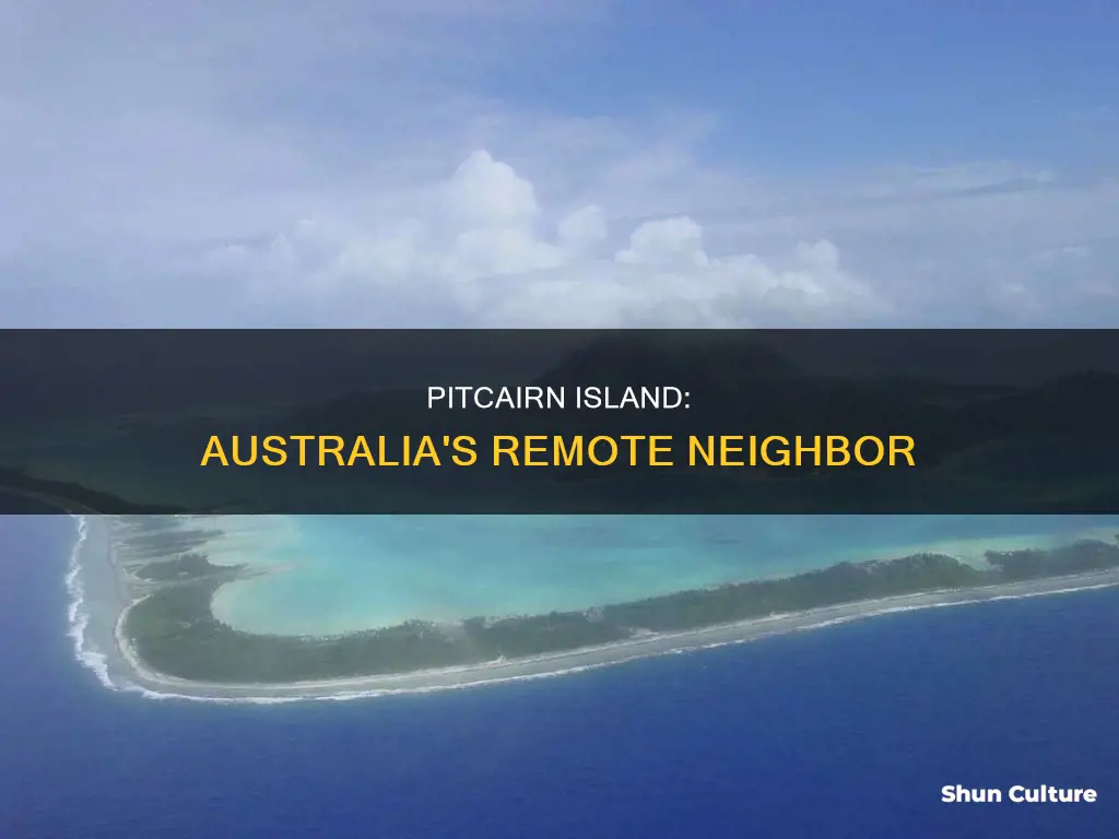 where is pitcairn island in relation to australia