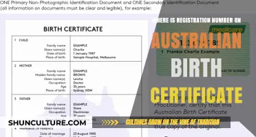 Australian Birth Certificates: Finding the Registration Number