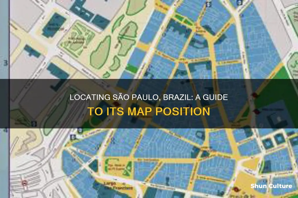 where is sao paulo brazil on the map