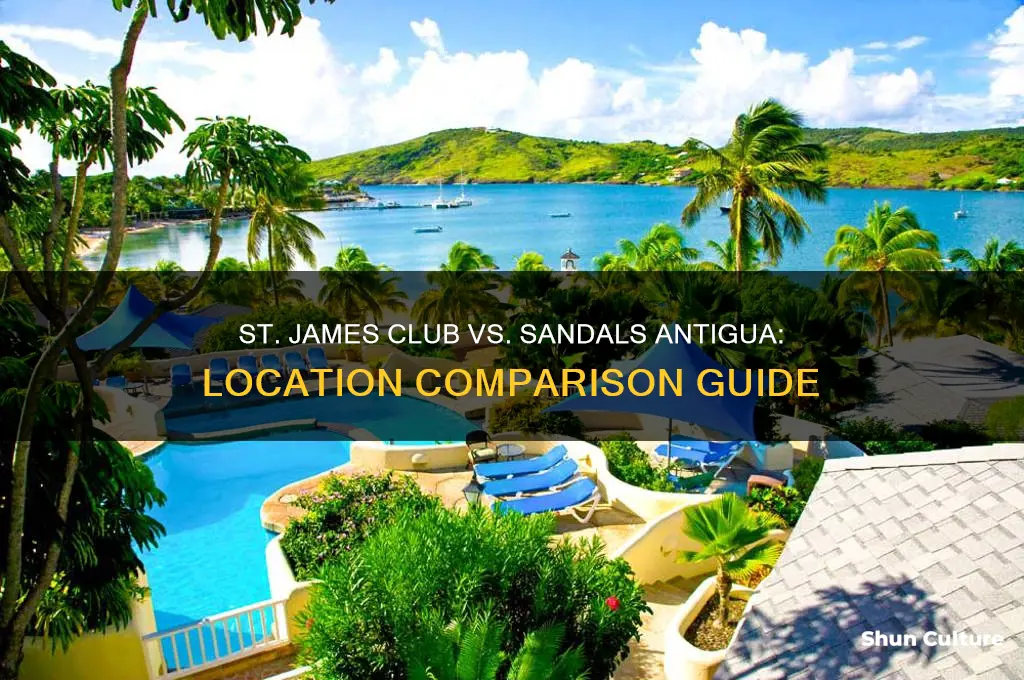 where is st james club antigua compared to sandals resort