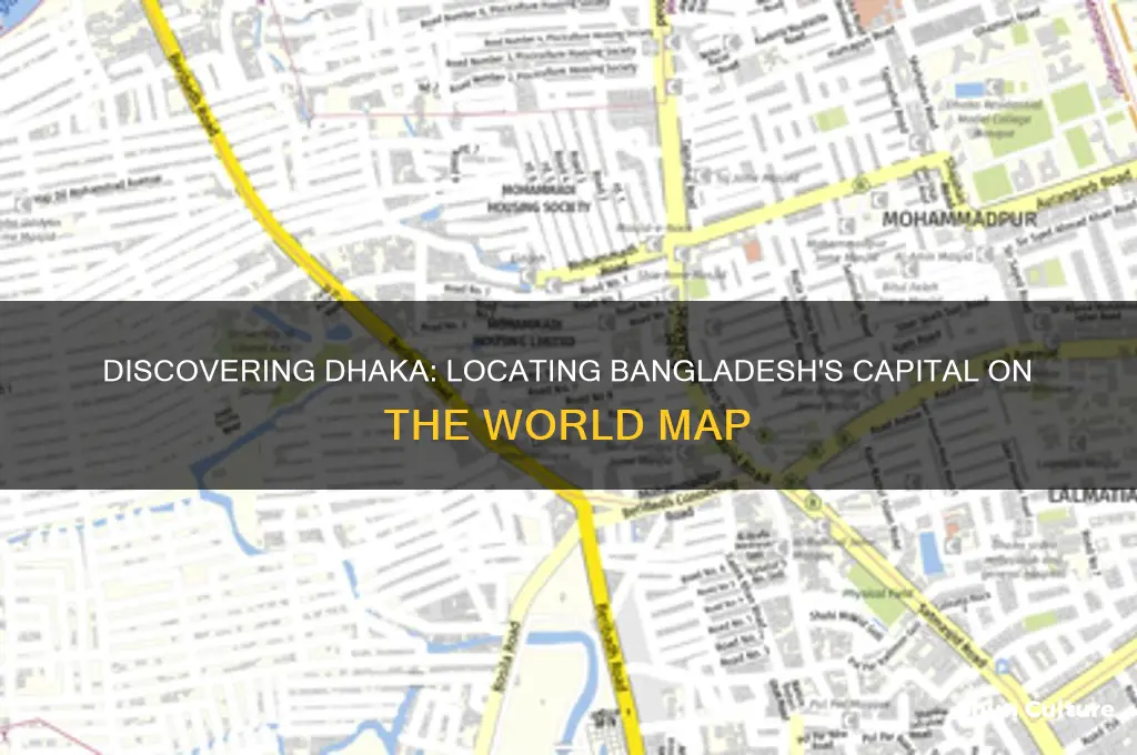 where is the capital of bangladesh on the map