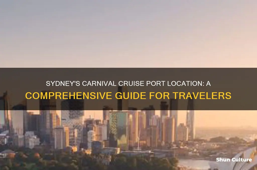 where is the carnival cruise port in sydney australia