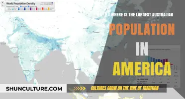 Aussie Population Hubs in the US