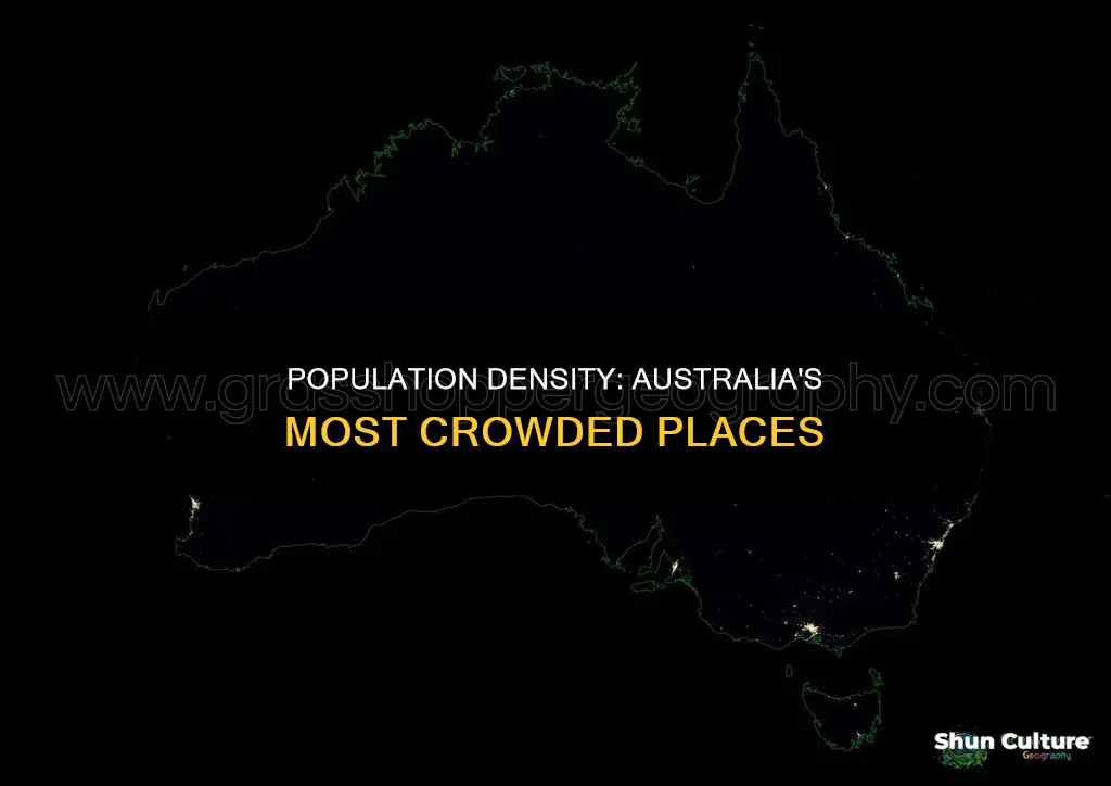 where is the largest concentration of people in australia