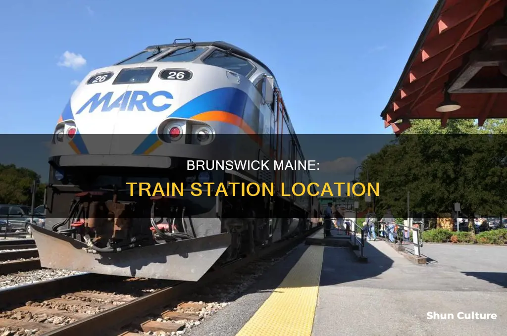 where is the train station in brunswick maine