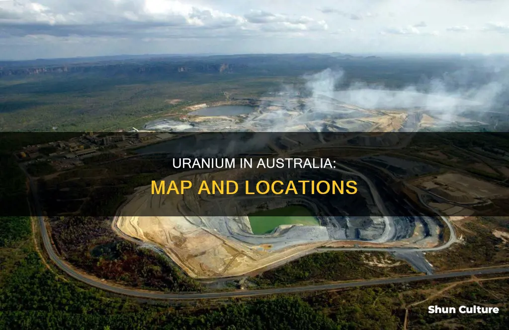 where is uranium found in australia map