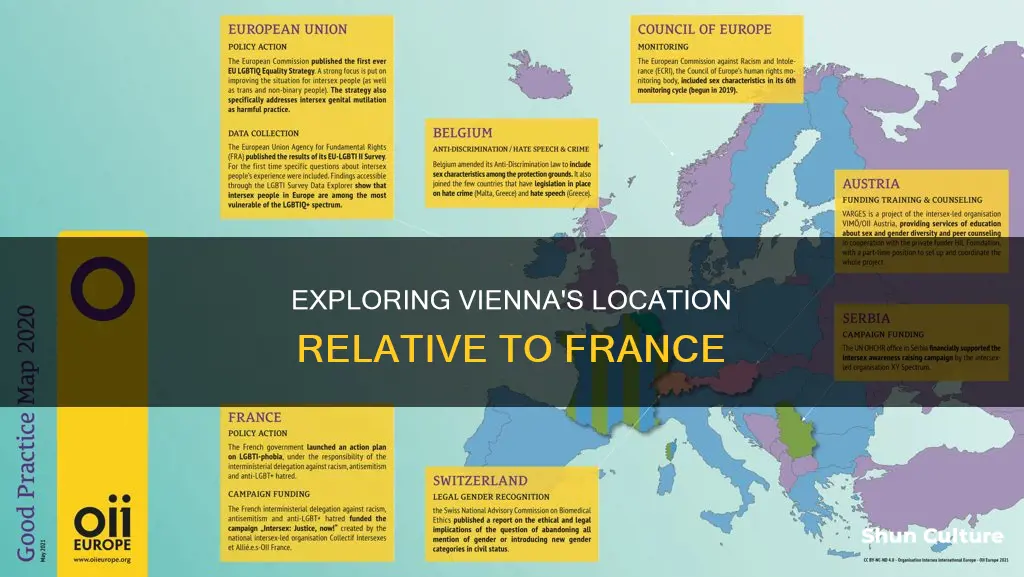 where is vienna austria in relation to france