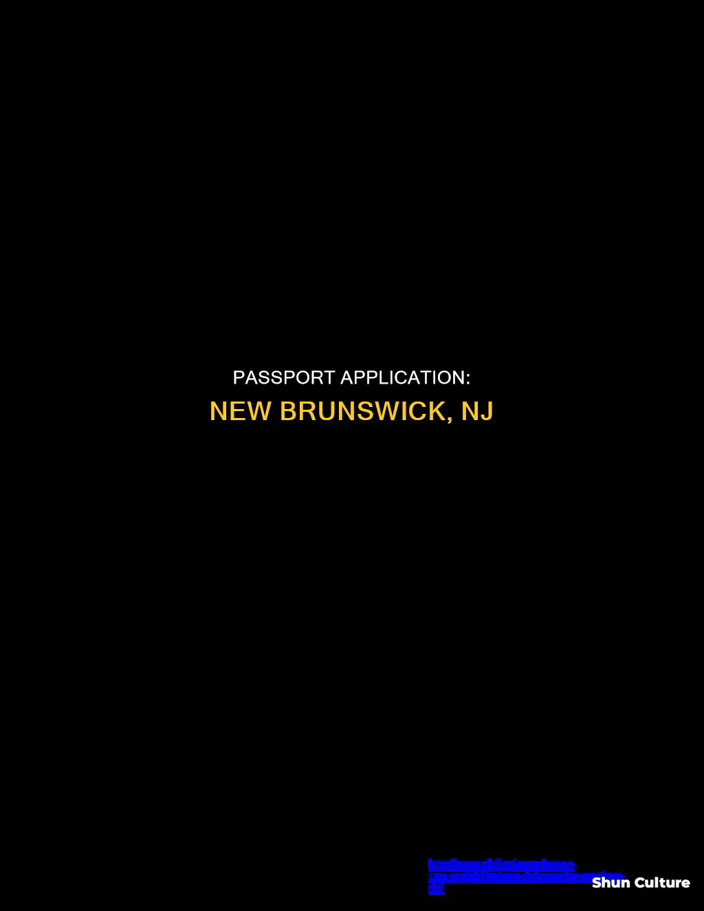 where to apply for a passport in new brunswick nj