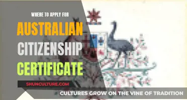 Australian Citizenship Certificate: Application Destinations