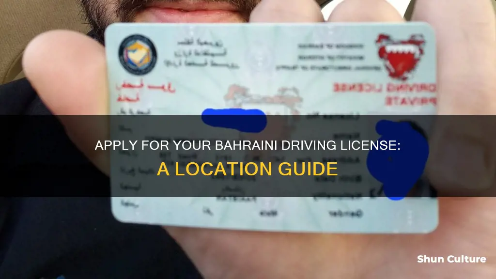 where to apply for driving license in bahrain