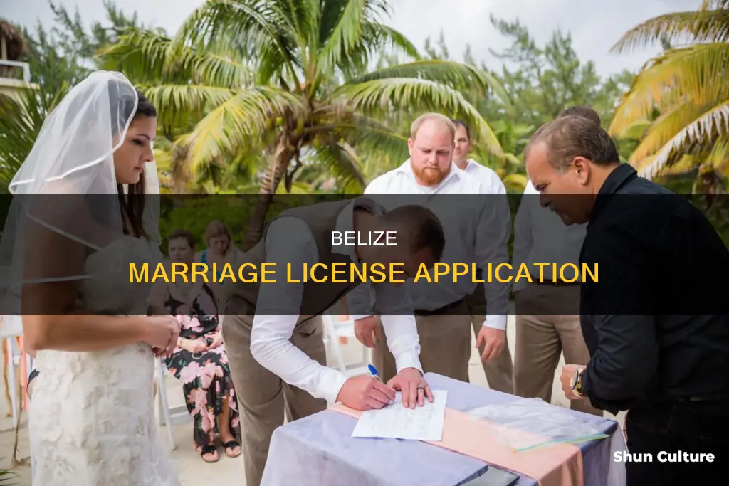 where to apply for marriage license in belize