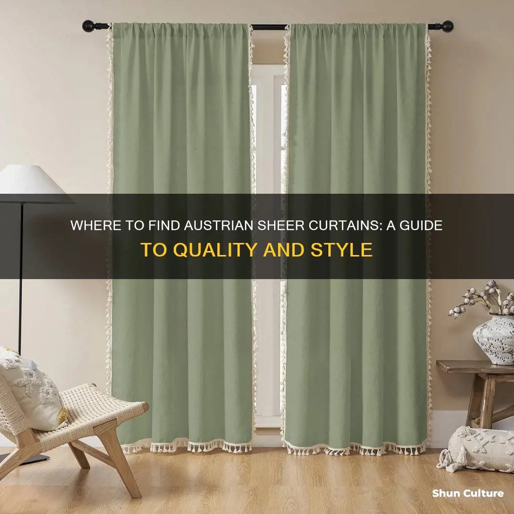 where to buy austrian sheer curtains