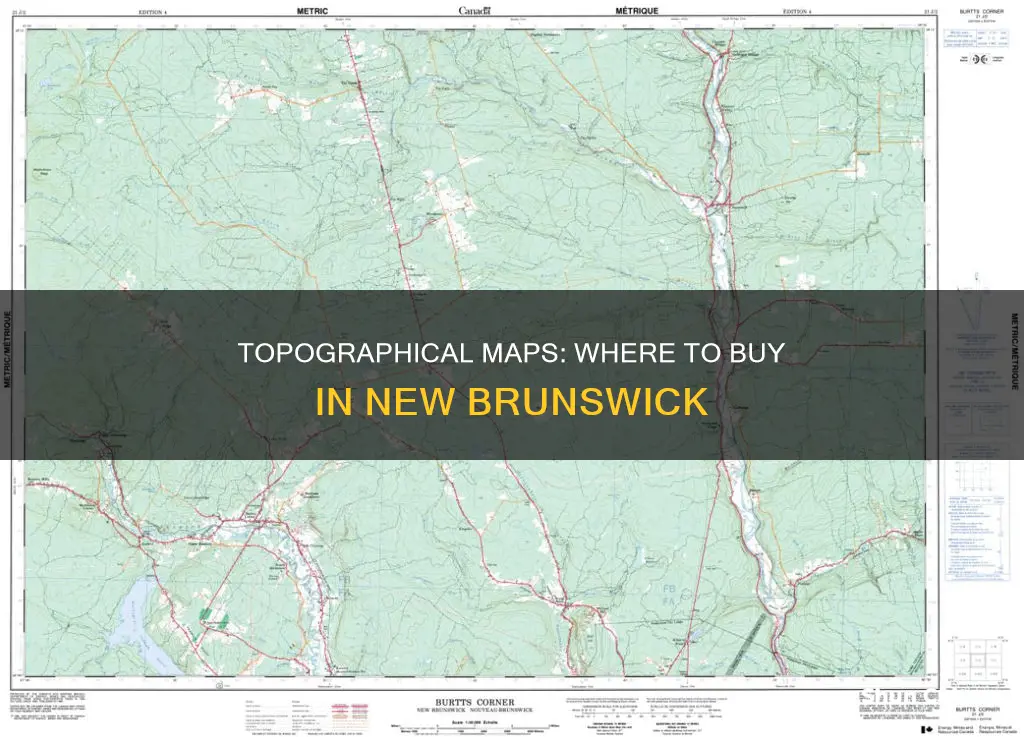 where to buy topographical maps in new brunswick