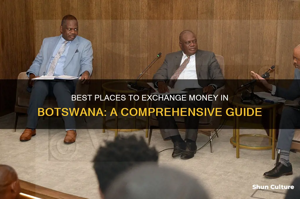 where to exchange money in botswana