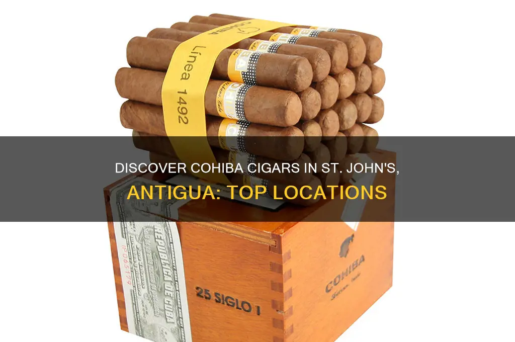 where to find cohiba cigars in st john