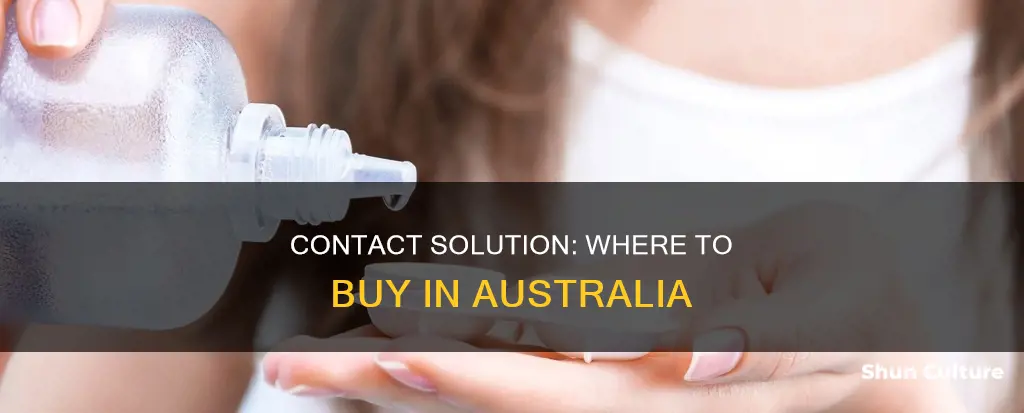 where to find contact solution in australia