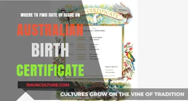 Finding the Date of Issue on Australian Birth Certificates