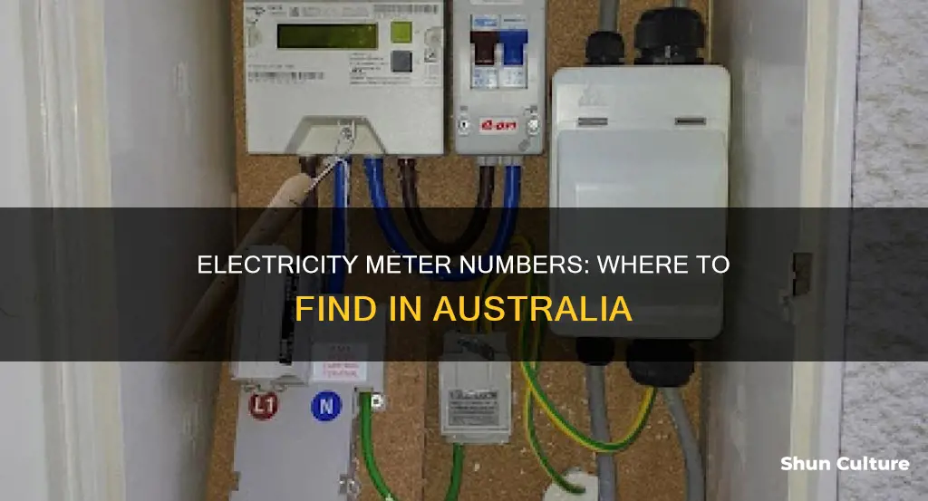 where to find electricity meter number australia