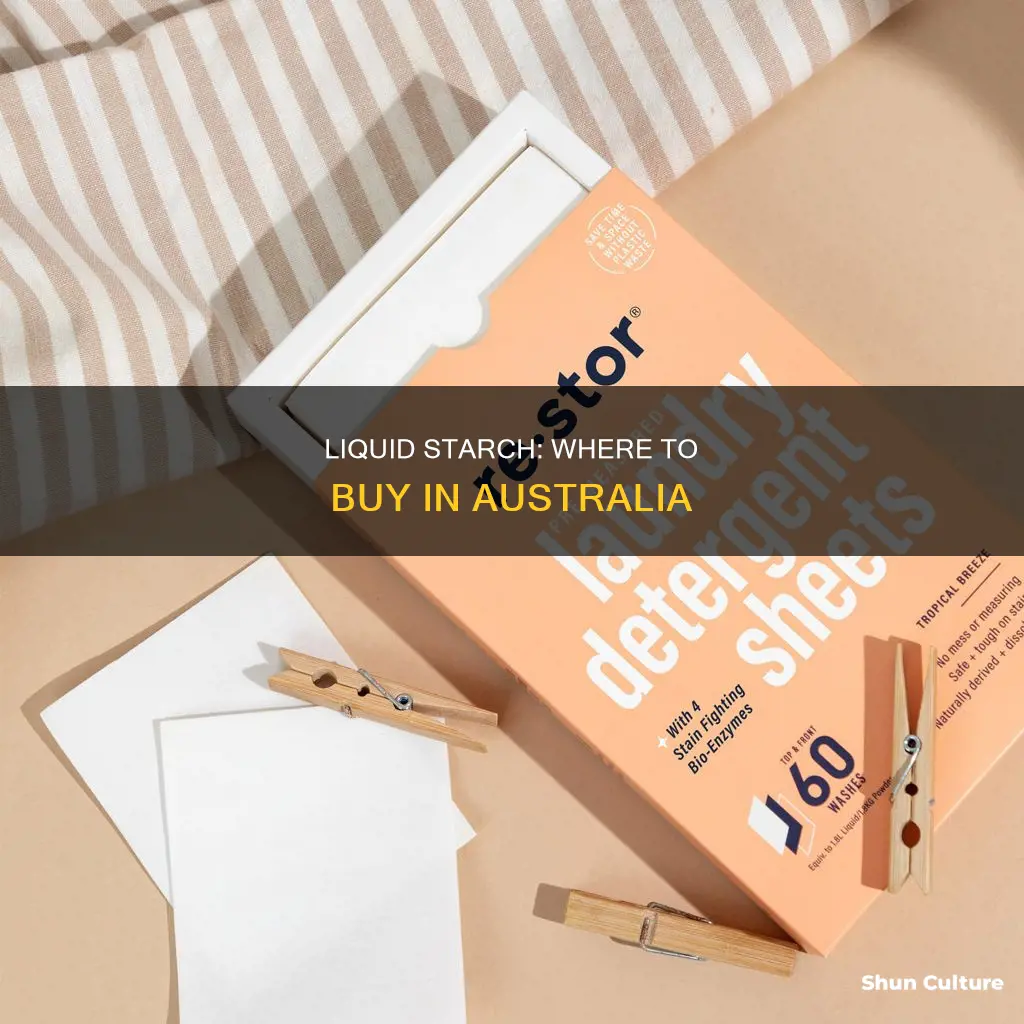 where to find liquid starch in australia