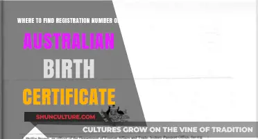 Finding Your Australian Birth Certificate Registration Number