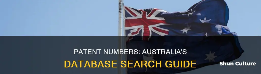 where to find the patent number for australia