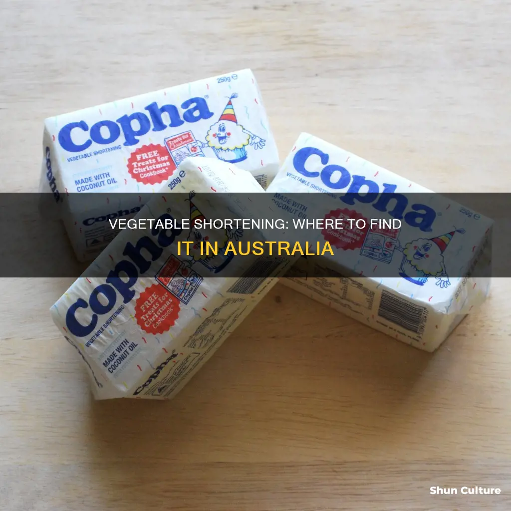 where to find vegetable shortening in australia