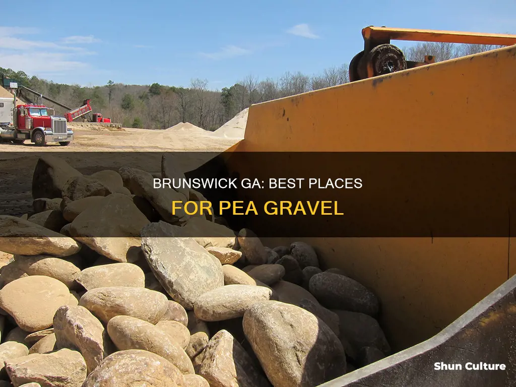 where to get pea gravel brunswick ga