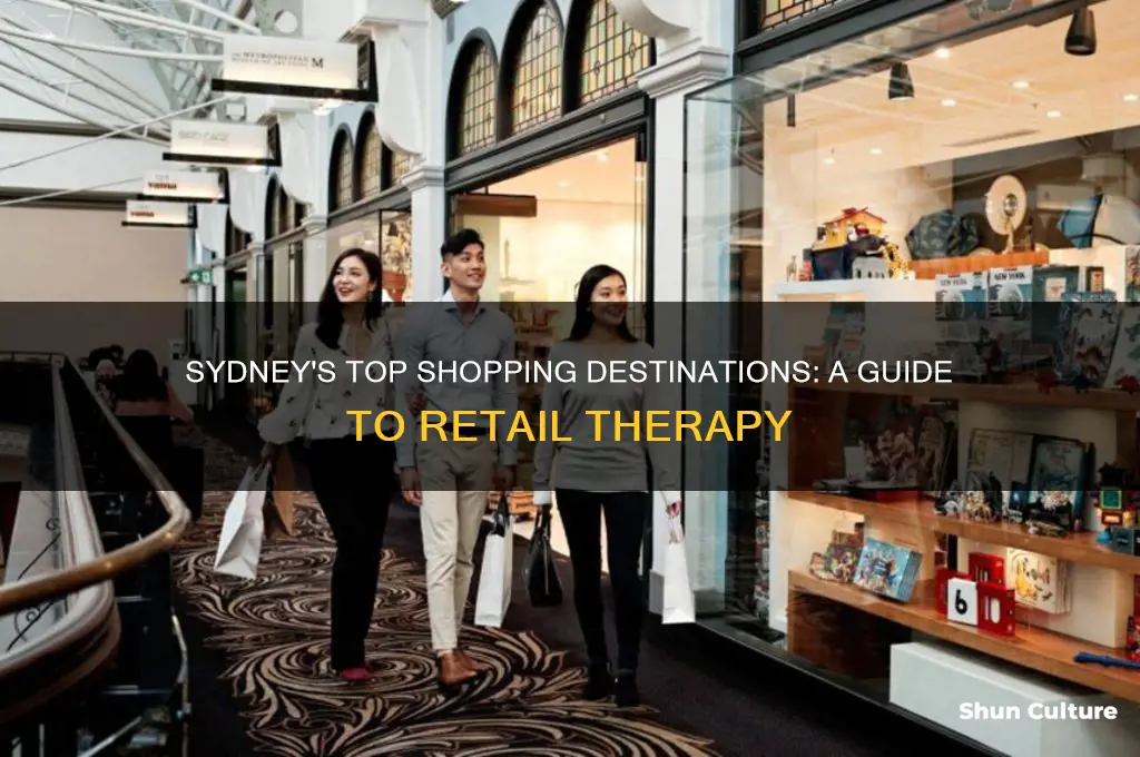 where to go shopping in sydney australia