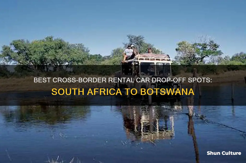 where to leave rental car driving south africa to botswana