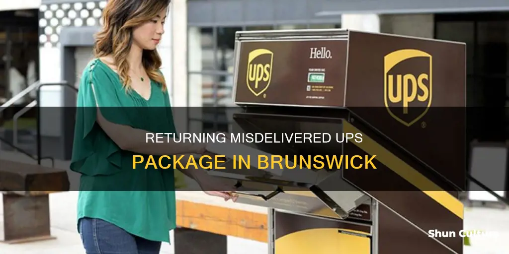 where to return a mis-delivered ups package in brunswick