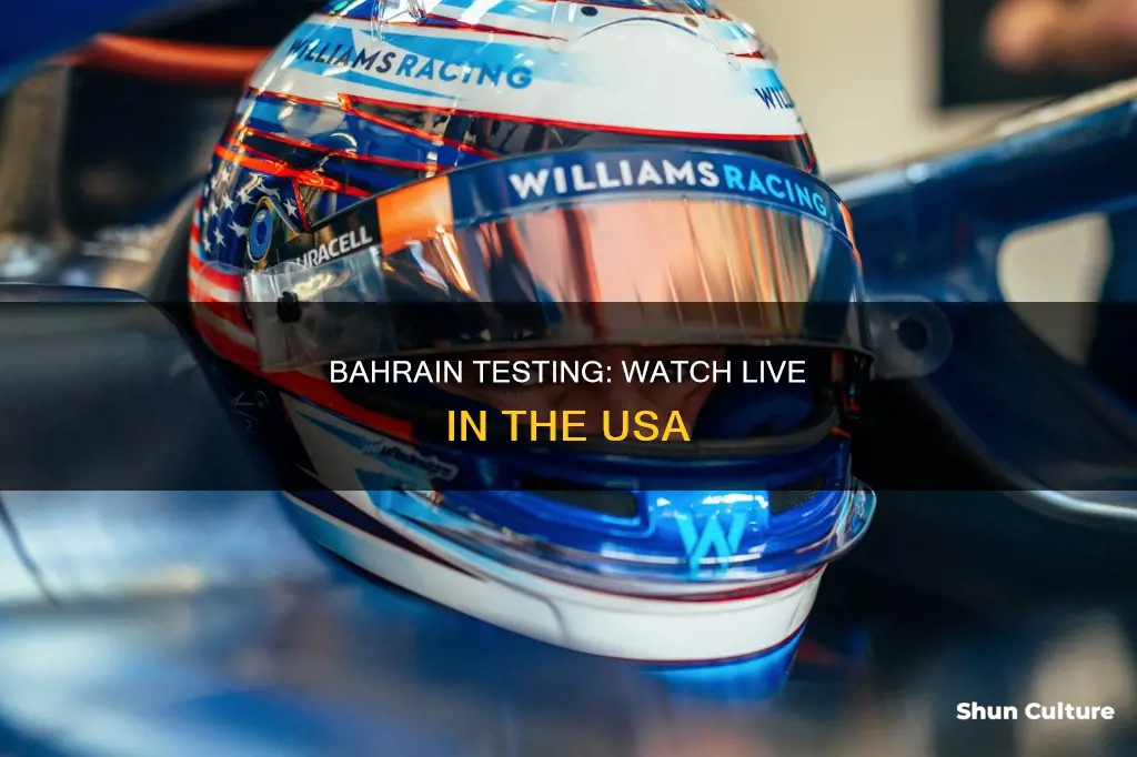 where to watch bahrain testing in usa