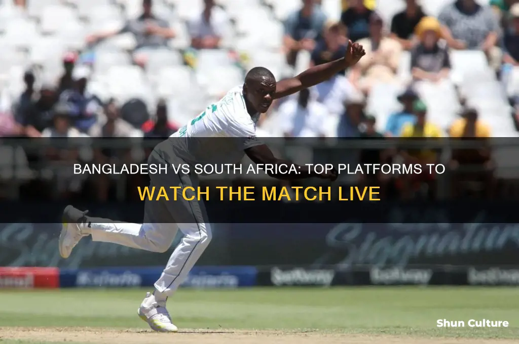 where to watch bangladesh vs south africa