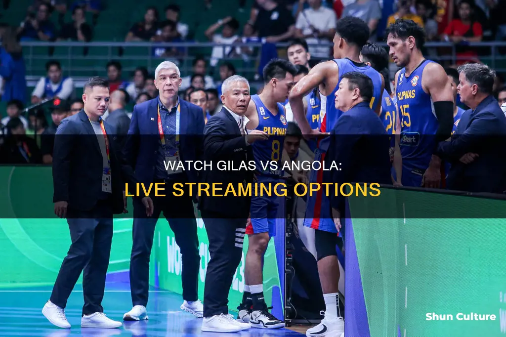 where to watch gilas vs angola