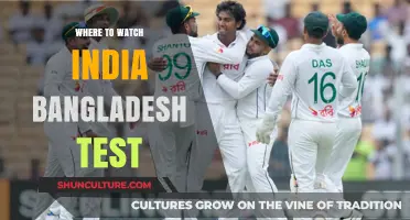 Where to Watch India vs Bangladesh Test Match Live