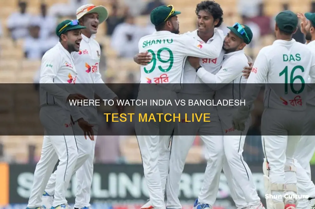 where to watch india bangladesh test