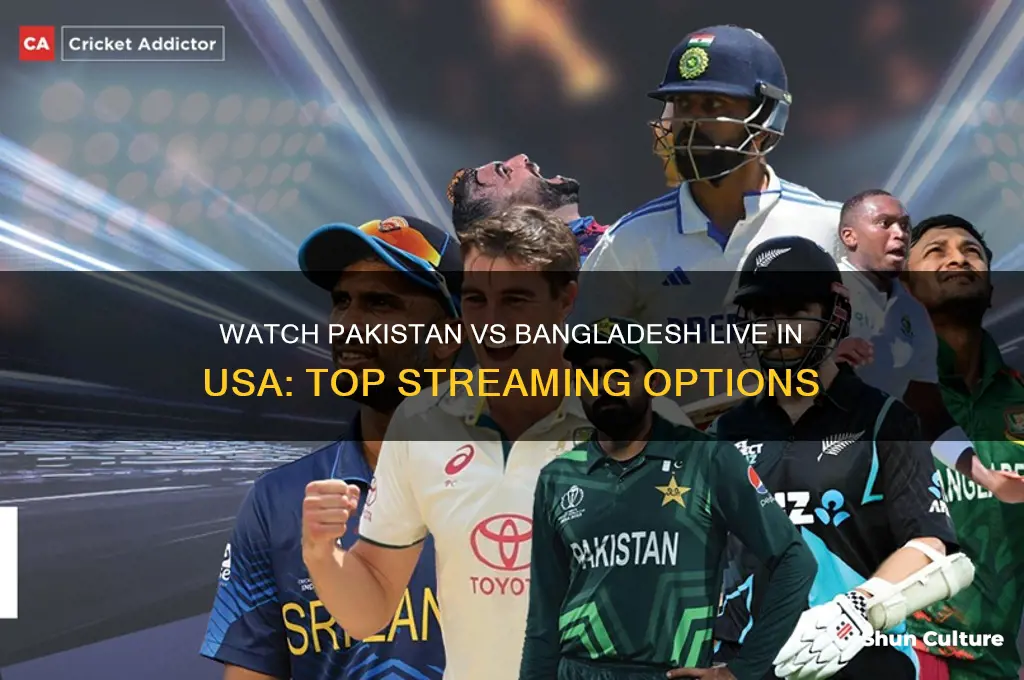 where to watch pak vs bangladesh in usa