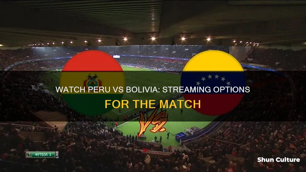 where to watch peru vs bolivia