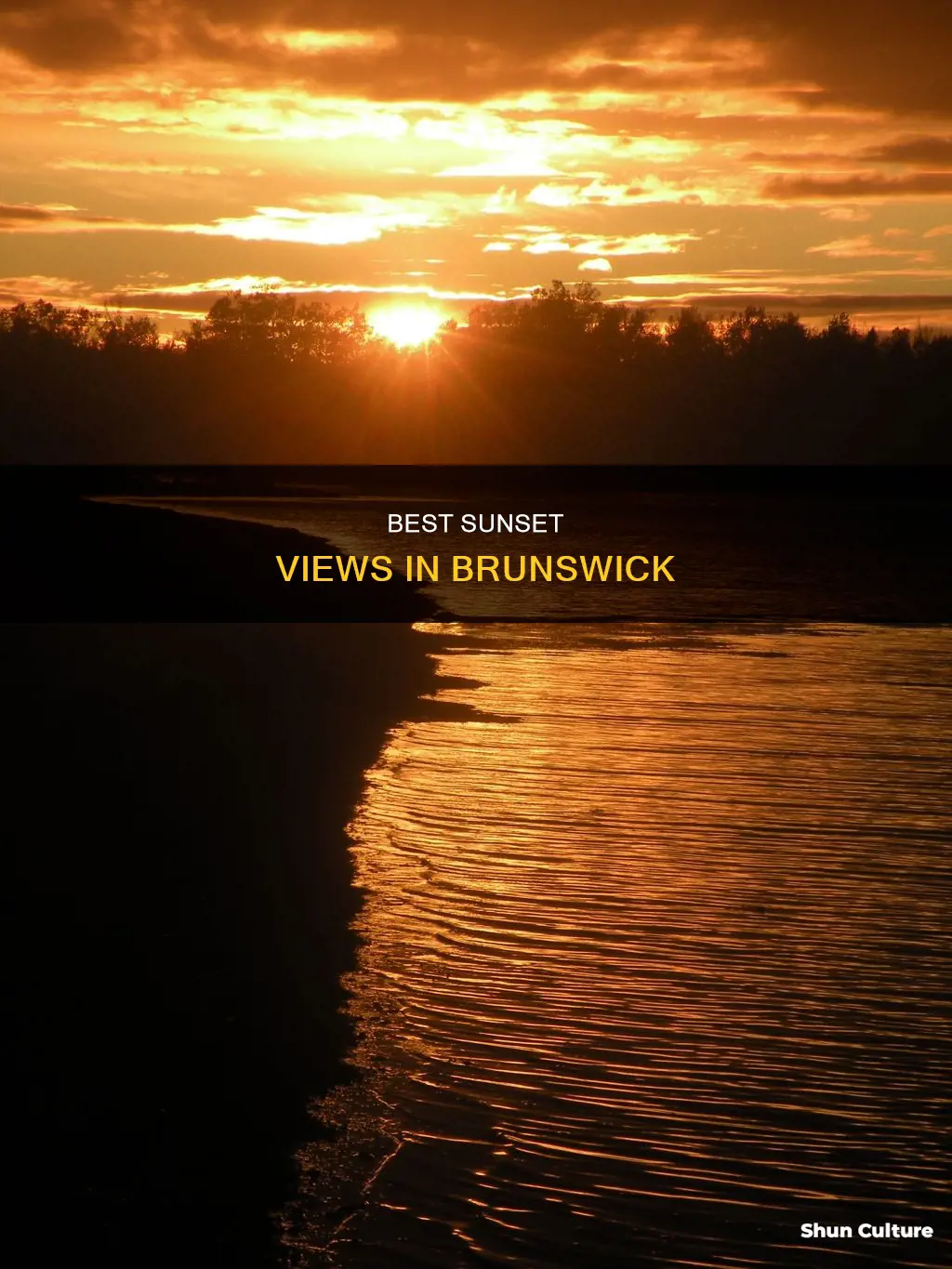 where to watch the sunset in brunswick