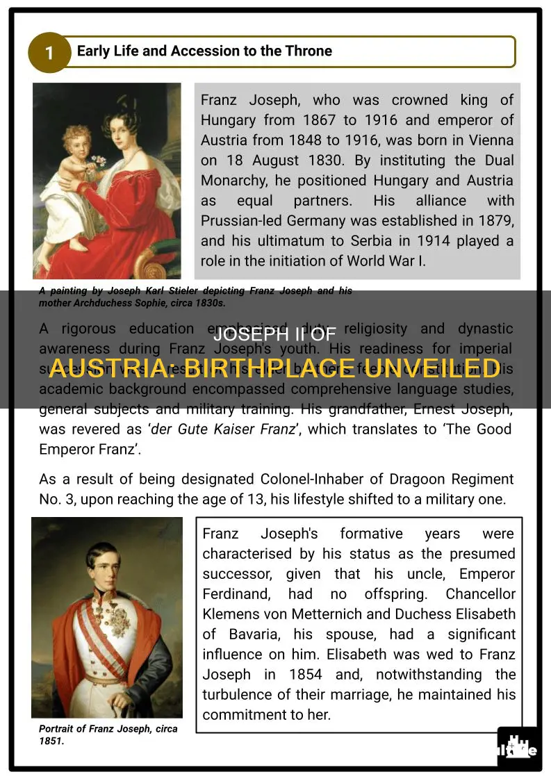 where was joseph 2 of austria born