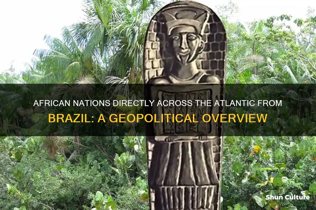 which african countries are directly macross the atlantic from brazil