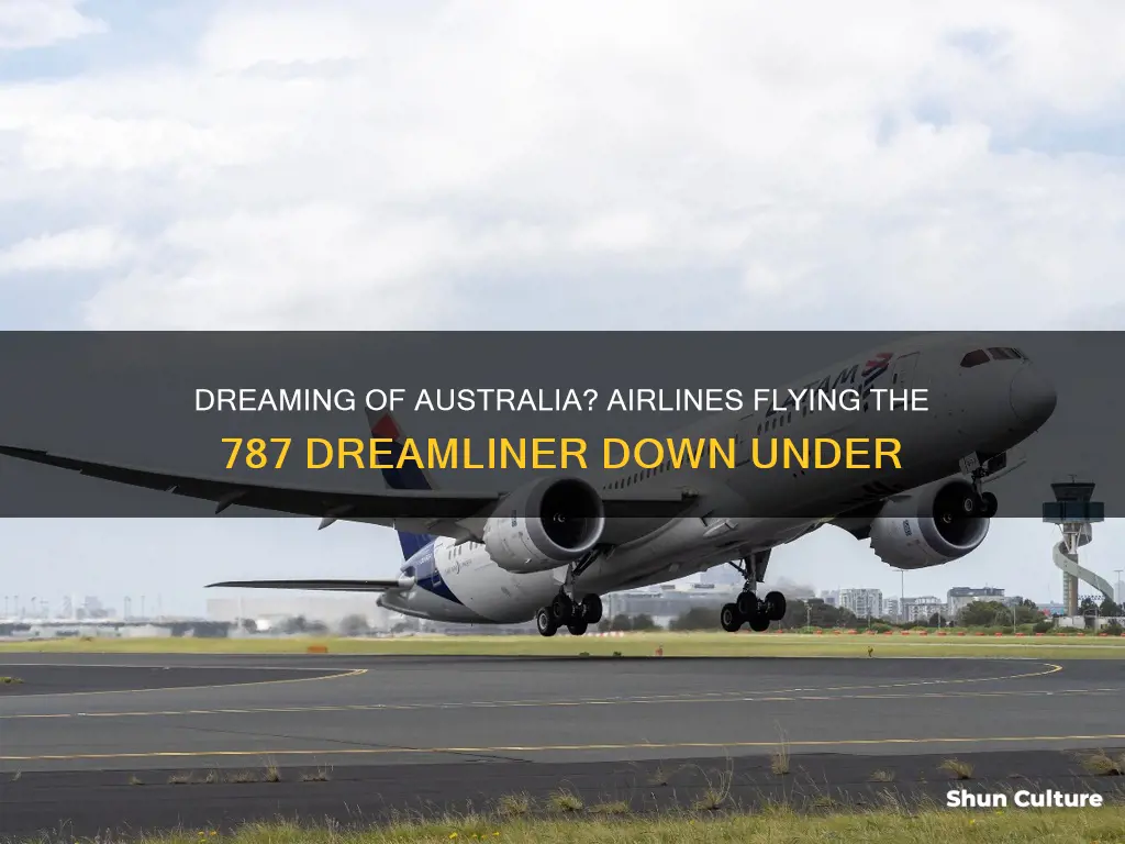 which airline flies 787 to australia