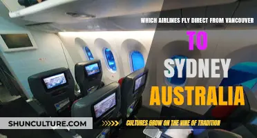 Direct Flights from Vancouver to Sydney: Your Airline Options