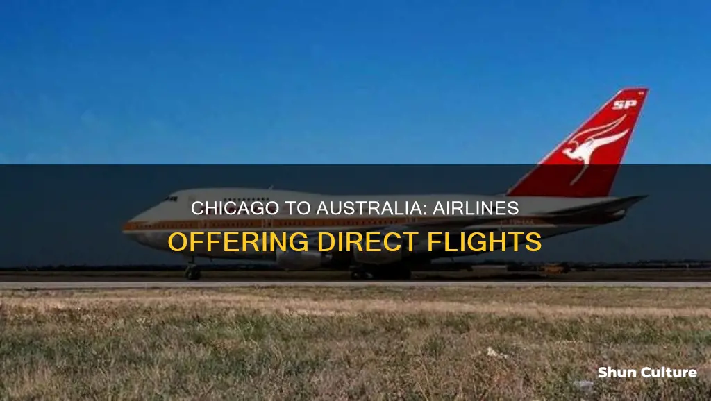 which airlines fly from chicago to australia