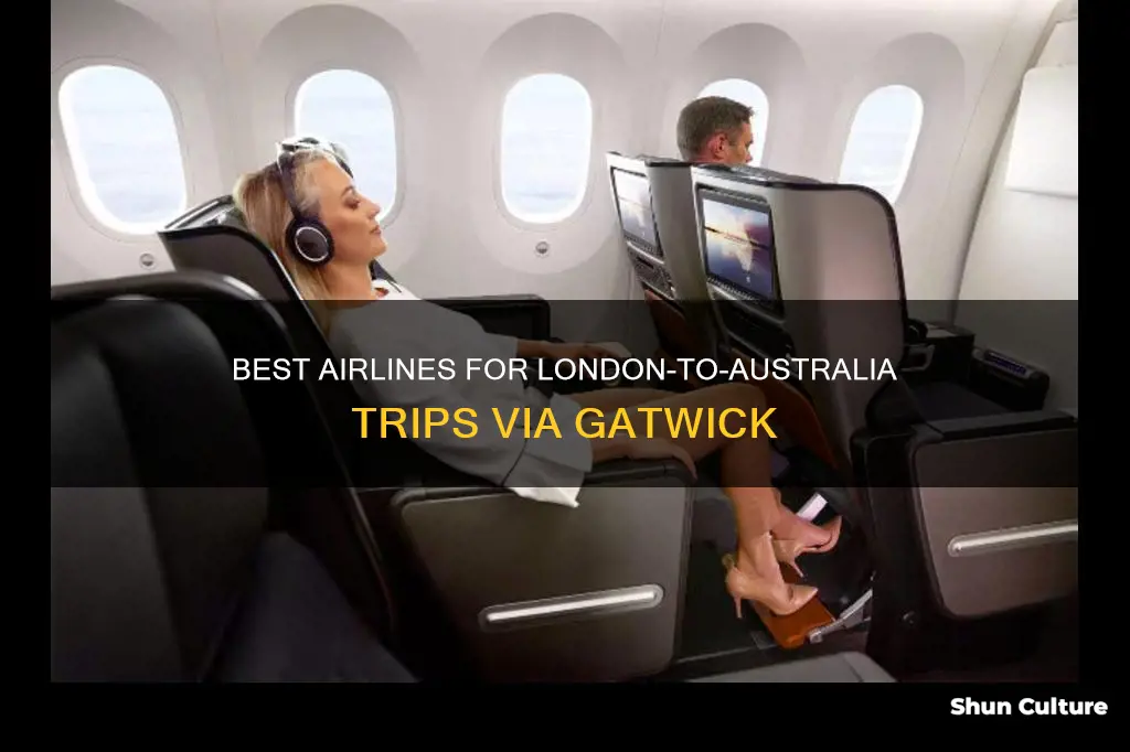 which airlines fly from gatwick to australia