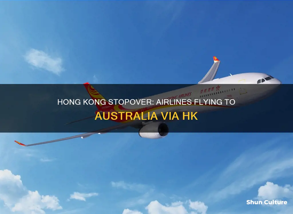 which airlines fly to australia via hong kong